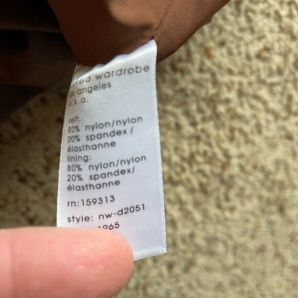 Naked Wardrobe Brown Long Sleeve bodycon Dress size M - Picture 8 of 8